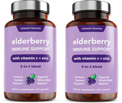Complément alimentaire Vitamin Bounty Baies de Sureau 60 capsules en boîte