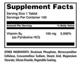 Complément Alimentaire Vitamine B6 Amazing Nutrition 100 mg, vue de côté