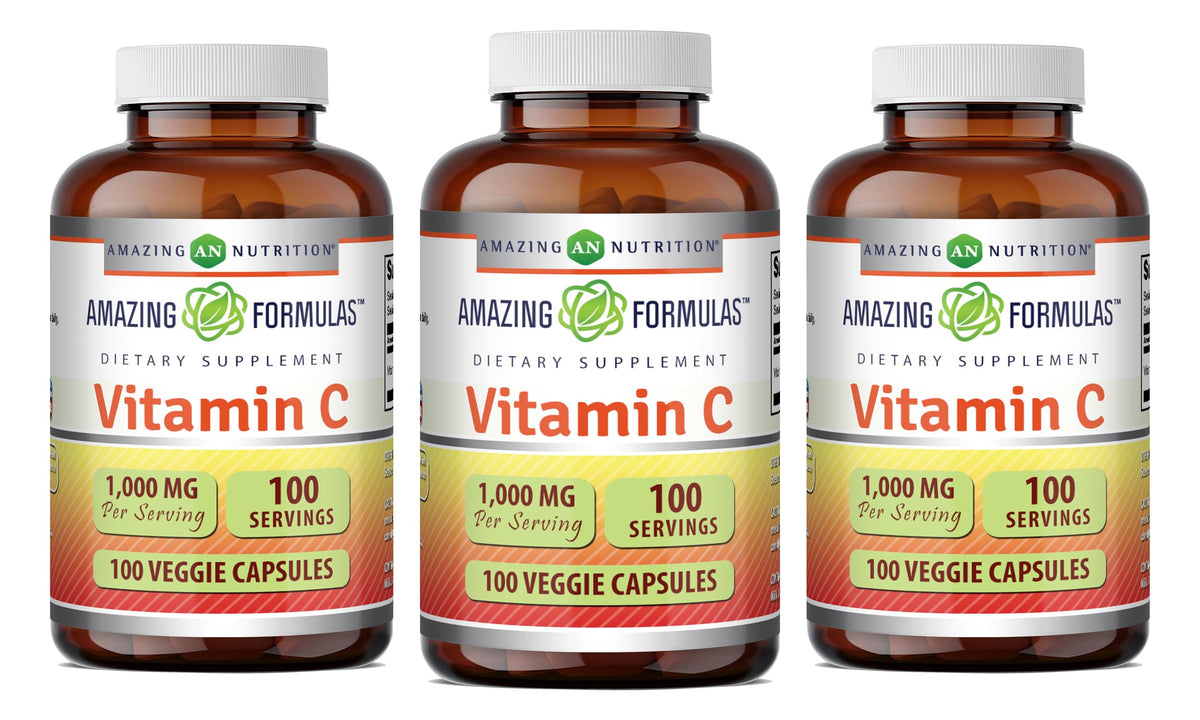 Complément alimentaire Vitamine C 1000 mg Amazing Nutrition vue avant