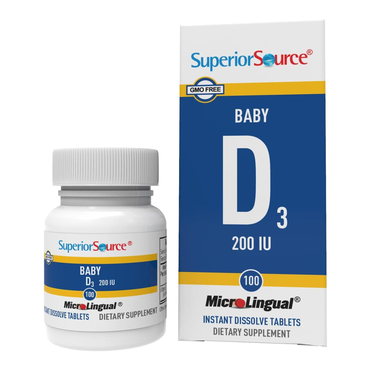 Complément Alimentaire Vitamine D3 100 comprimés, vue de face
