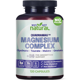 Complément alimentaire Why Not Natural Magnésium 300 mg 120 capsules vue de face