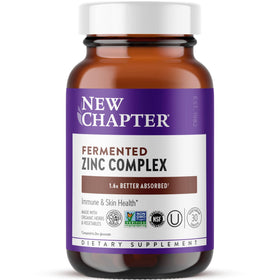 Complément alimentaire Zinc fermenté New Chapter, 30 comprimés, vue de face