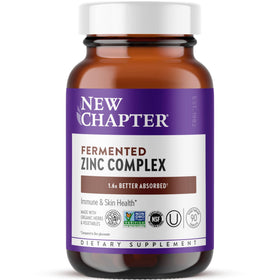 Complément Alimentaire Zinc Fermenté New Chapter 90 Comprimés, vue de face