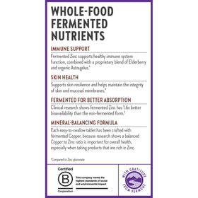 Complément Alimentaire Zinc Fermenté New Chapter sur un comptoir