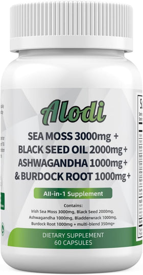 Complément ALODI Algues Maritimes 3000 mg - vue avant du flacon