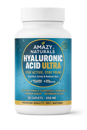 Complément Amazy Naturals Acide Hyaluronique 860mg, vue avant