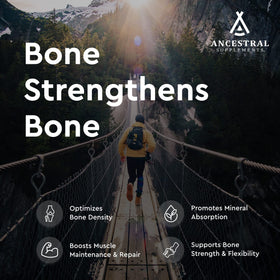 Complément Ancestral Supplements avec étiquette détaillant les ingrédients