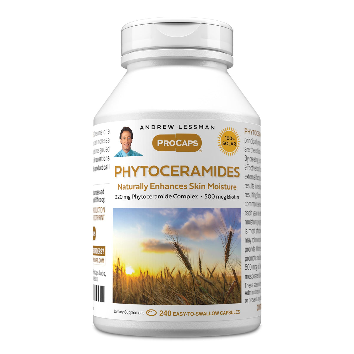 Complément ANDREW LESSMAN phytocéramides 240 gélules vue de face