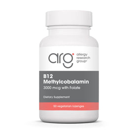 Complément B12 Méthylcobalamine 3000 mcg d'Allergy Research Group, vue avant