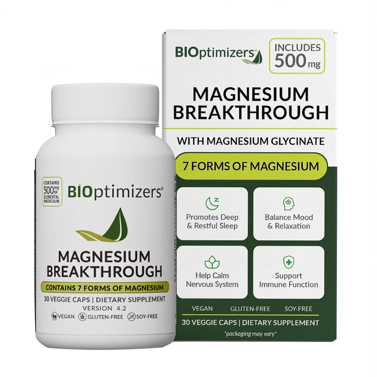 Complément BIOptimizers Magnésium 500mg vue avant