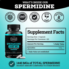 Complément Black Forest Spermidine sur un fond neutre