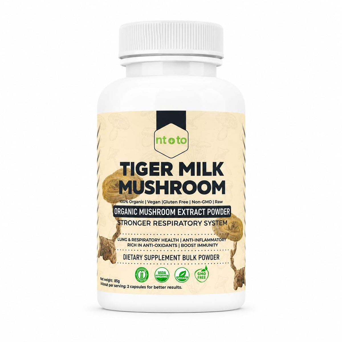 Complément Champignon Lait de Tigre 60 capsules, vue avant