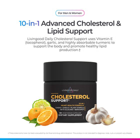 Complément cholestérol Livingood Daily avec étiquette détaillée