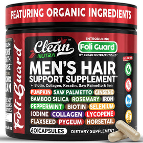 Complément Clean Nutraceuticals pour cheveux, boîte vue de face