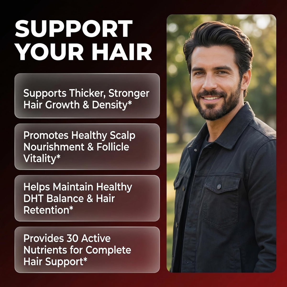 Complément Clean Nutraceuticals pour cheveux, capsules en gros plan