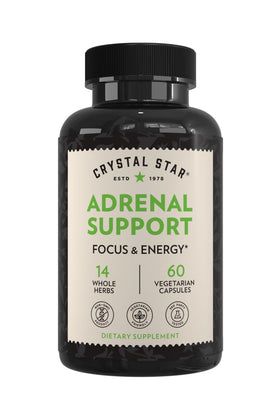 Complément Crystal Star Adrenal Support 60 capsules vue avant