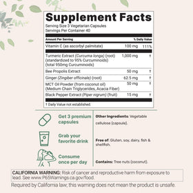 Complément Curcuma Pur 1 000 mg Micro Ingredients capsules végétales