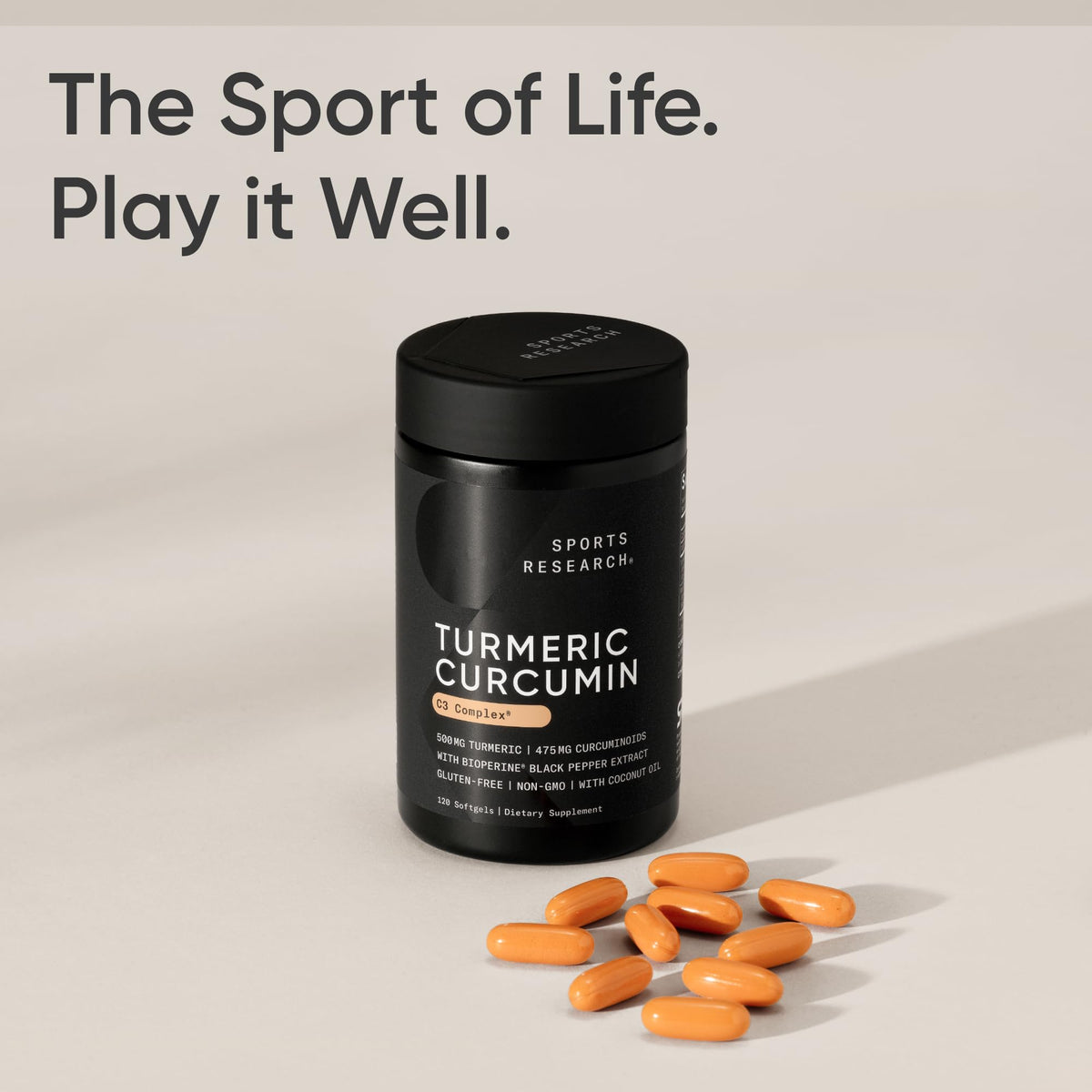 Complément Curcuma Sports Research dans un environnement de bien-être