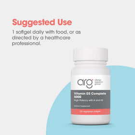 Complément D3 K2 Allergy Research Group sur une table
