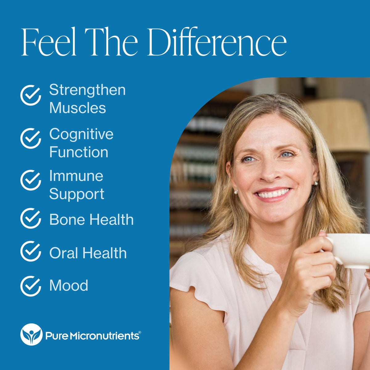 Complément D3 K2 Vegan 100mcg + 5000 IU Pure Micronutrients - informations nutritionnelles