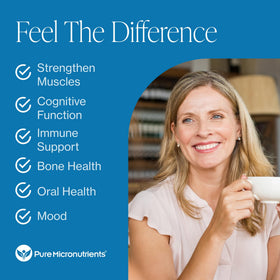 Complément D3 K2 Vegan 100mcg + 5000 IU Pure Micronutrients - informations nutritionnelles