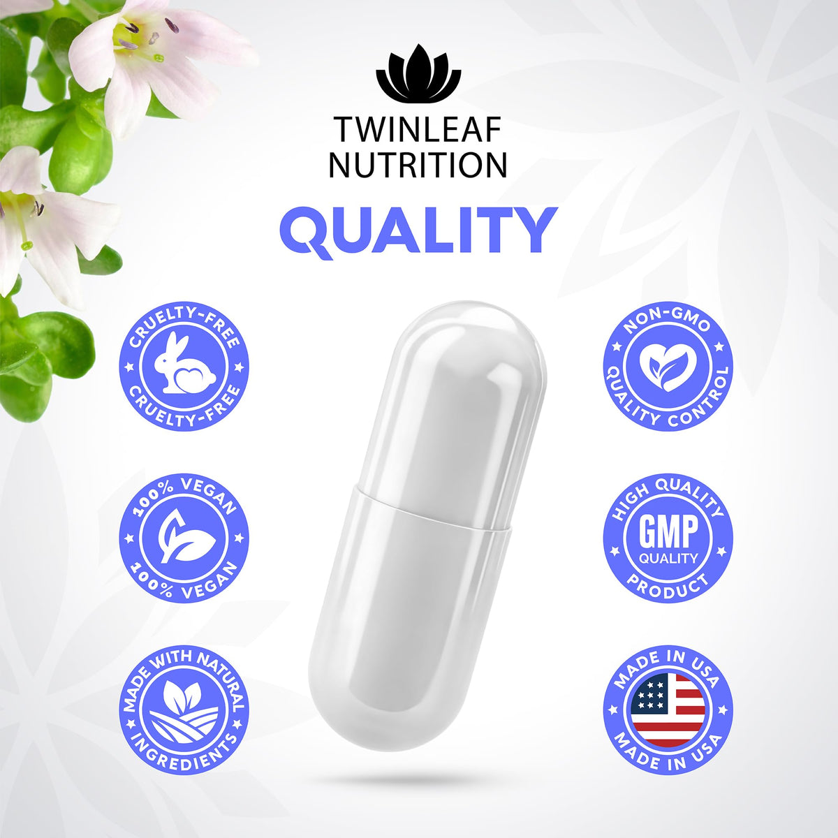 Complément de sérotonine TWINLEAF NUTRITION avec ingrédients botaniques
