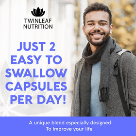 Complément de sérotonine TWINLEAF NUTRITION côté avec étiquette
