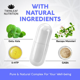 Complément de sérotonine TWINLEAF NUTRITION en vue de dessus