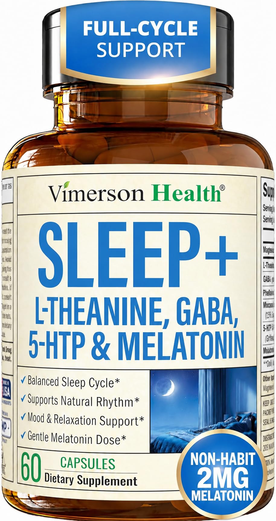 Complément de Sommeil Vimerson Health 60 capsules vue avant
