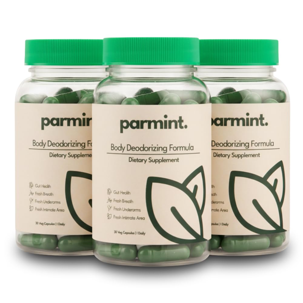 Complément déodorant naturel parmint. 90 capsules en bouteille
