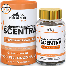 Complément déodorant Scentra de PURE HEALTH MAX, 60 comprimés, emballage avant