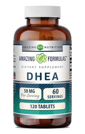 Complément DHEA 50 Mg Amazing Nutrition flacon avant