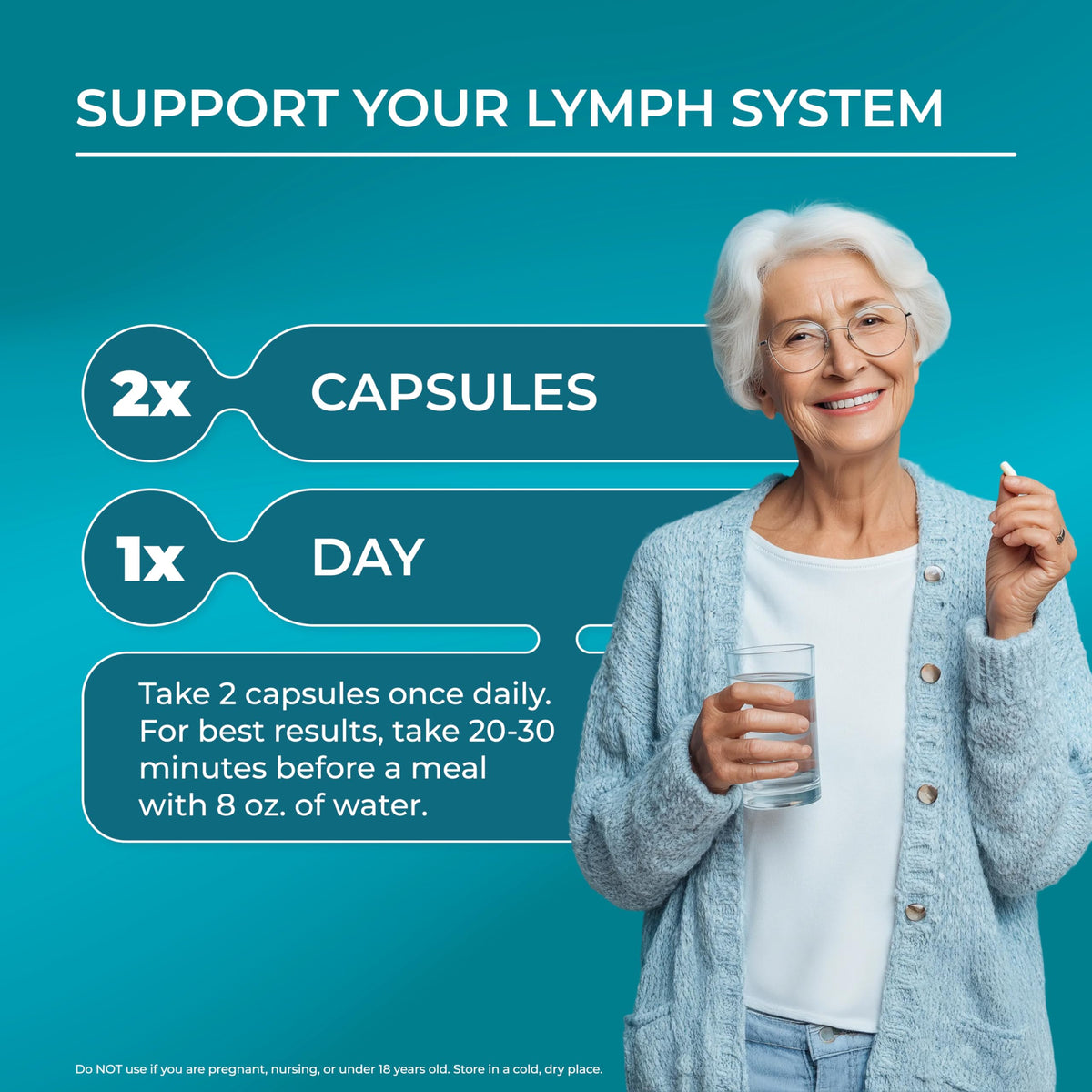 Complément Drainage Lymphatique sur fond neutre