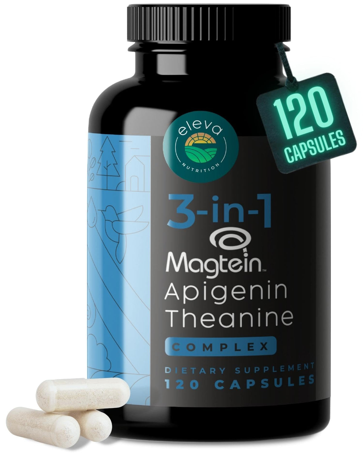 Complément Eleva Nutrition Apigénine Magnésium L-Thréonate vue de face