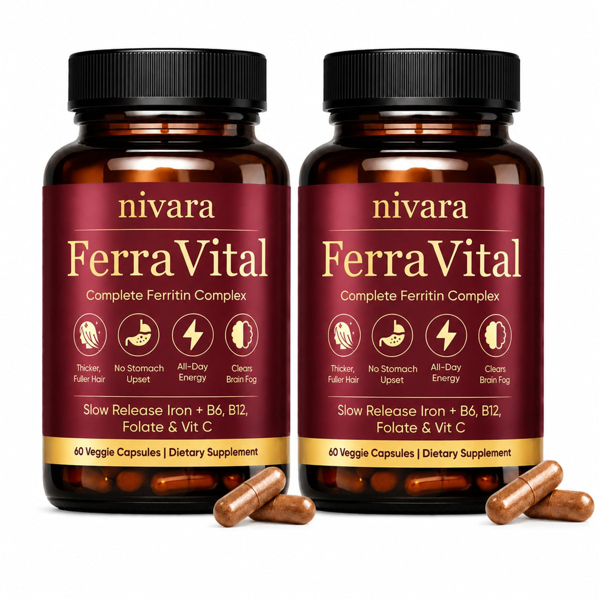Complément Ferravital DXWXH 60 capsules vue avant