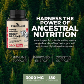 Complément ForestLeaf Organes Bovin - capsules dans le flacon