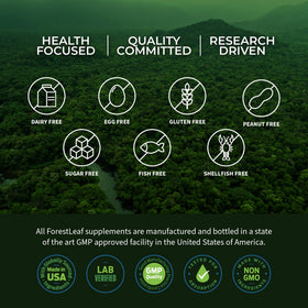 Complément ForestLeaf Organes Bovin - flacon ouvert avec capsules