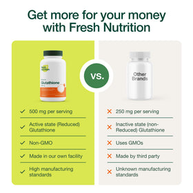 Complément Fresh Nutrition Glutathion Réduit sur une table