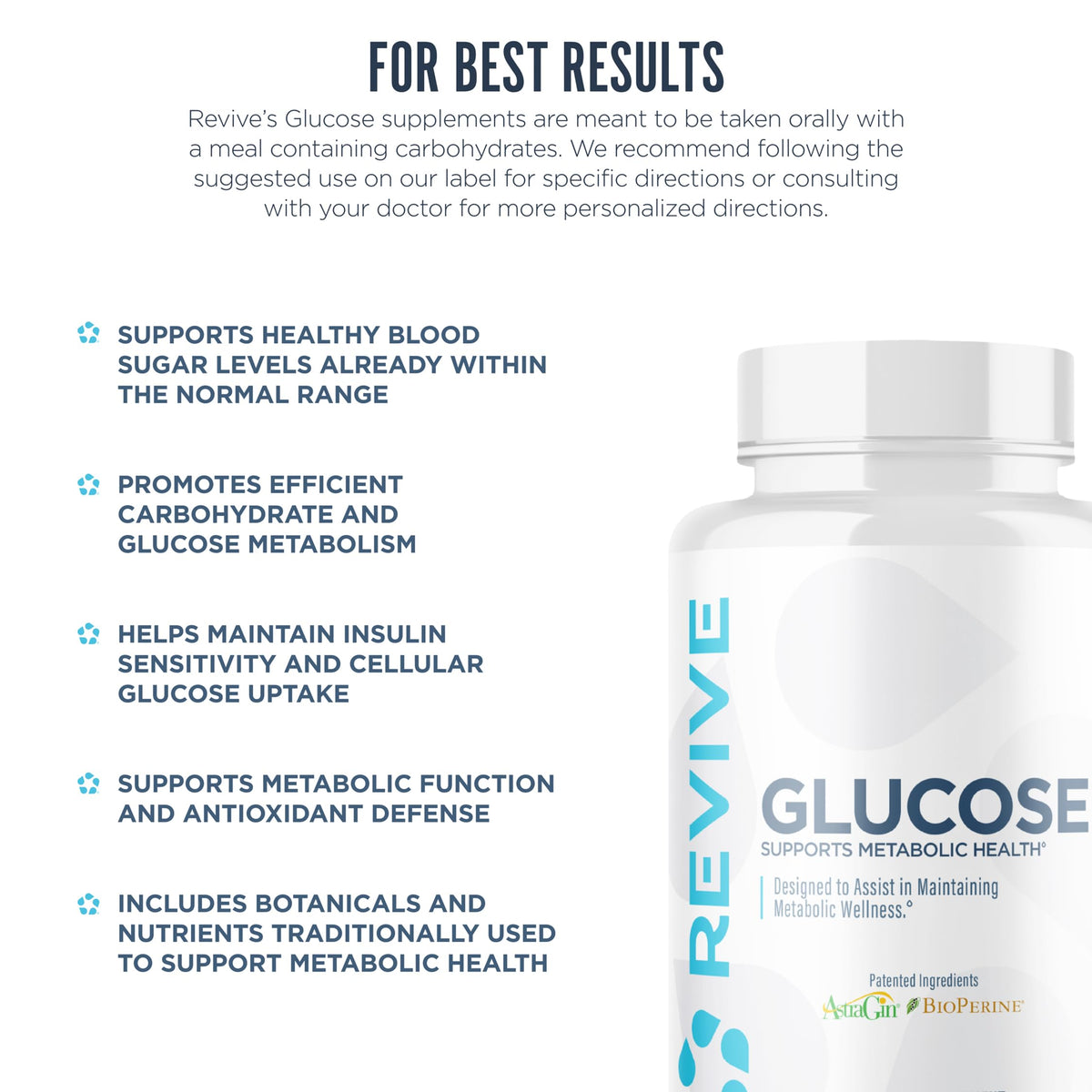 Complément Glucose Revive sur une table avec des éléments naturels