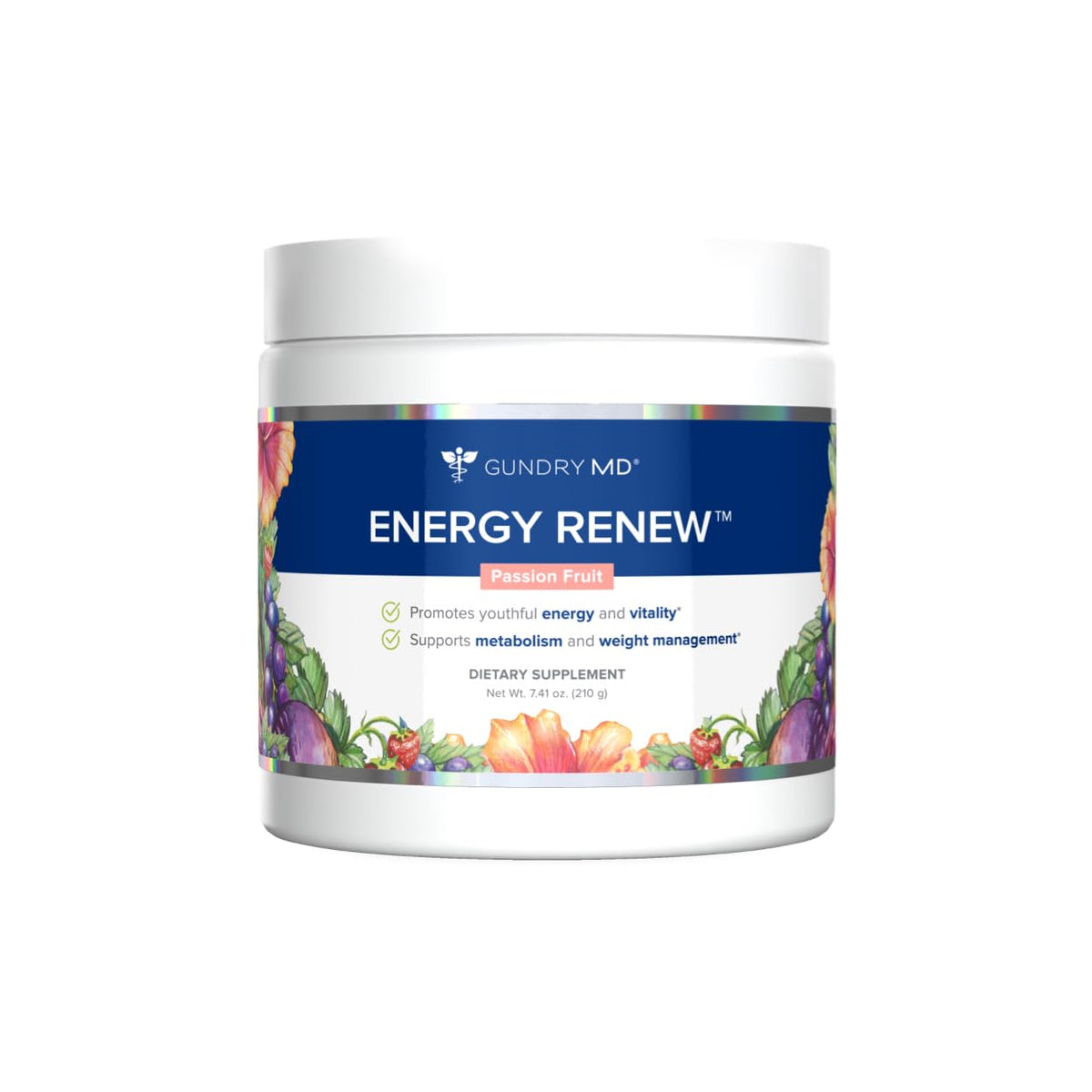 Complément Gundry MD Energy Renew en poudre saveur fruit de la passion