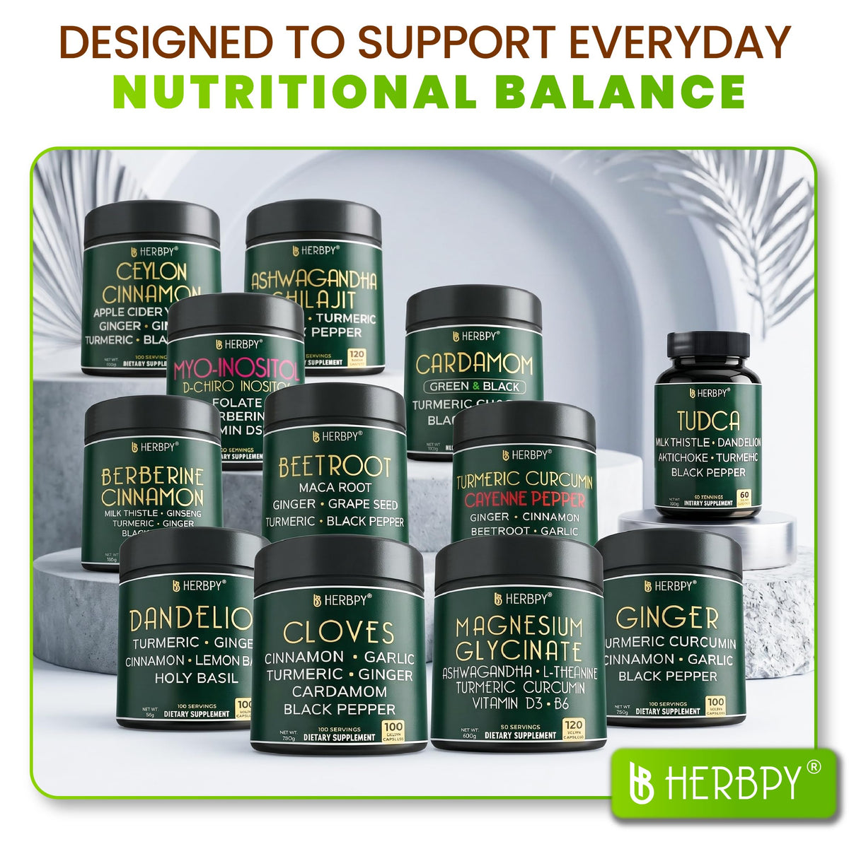 Complément Herbpy 7 en 1 500 mg avec des ingrédients naturels