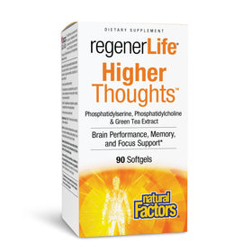 Complément Higher Thoughts de Natural Factors, 90 gélules molles, vue avant