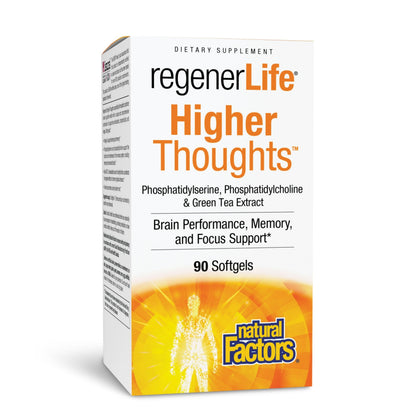 Complément Higher Thoughts de Natural Factors, 90 gélules molles, vue avant