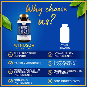 Complément HMB 1 000 mg et Vitamine D3 avec des ingrédients naturels