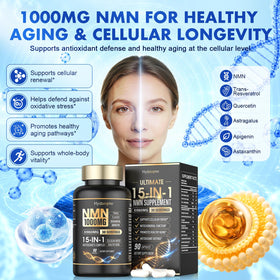 Complément Hydsoqmo NMN 1000mg, détails des ingrédients sur l'étiquette