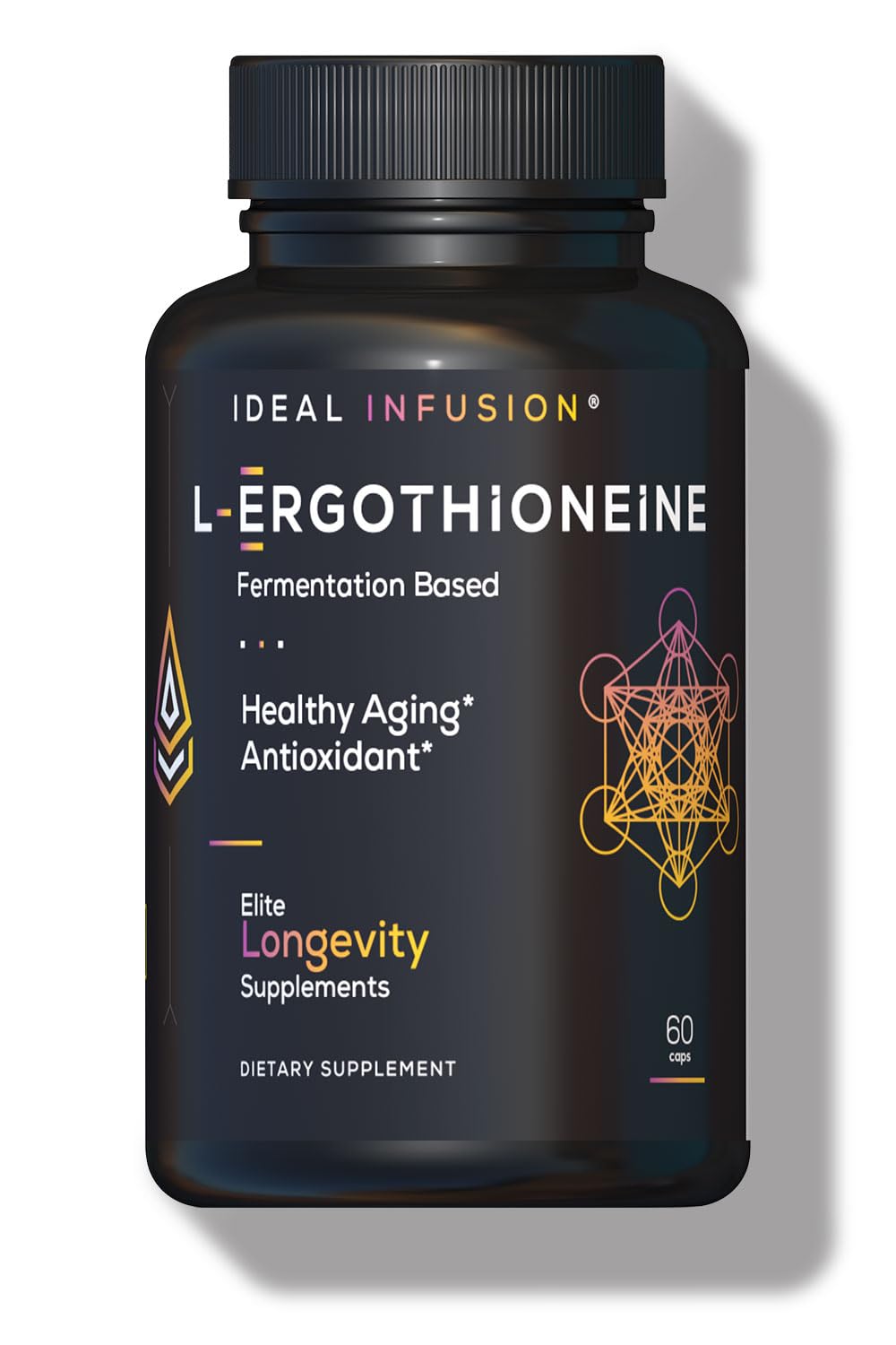 Complément Ideal Infusion L-Ergothioneine 30mg, vue avant avec emballage