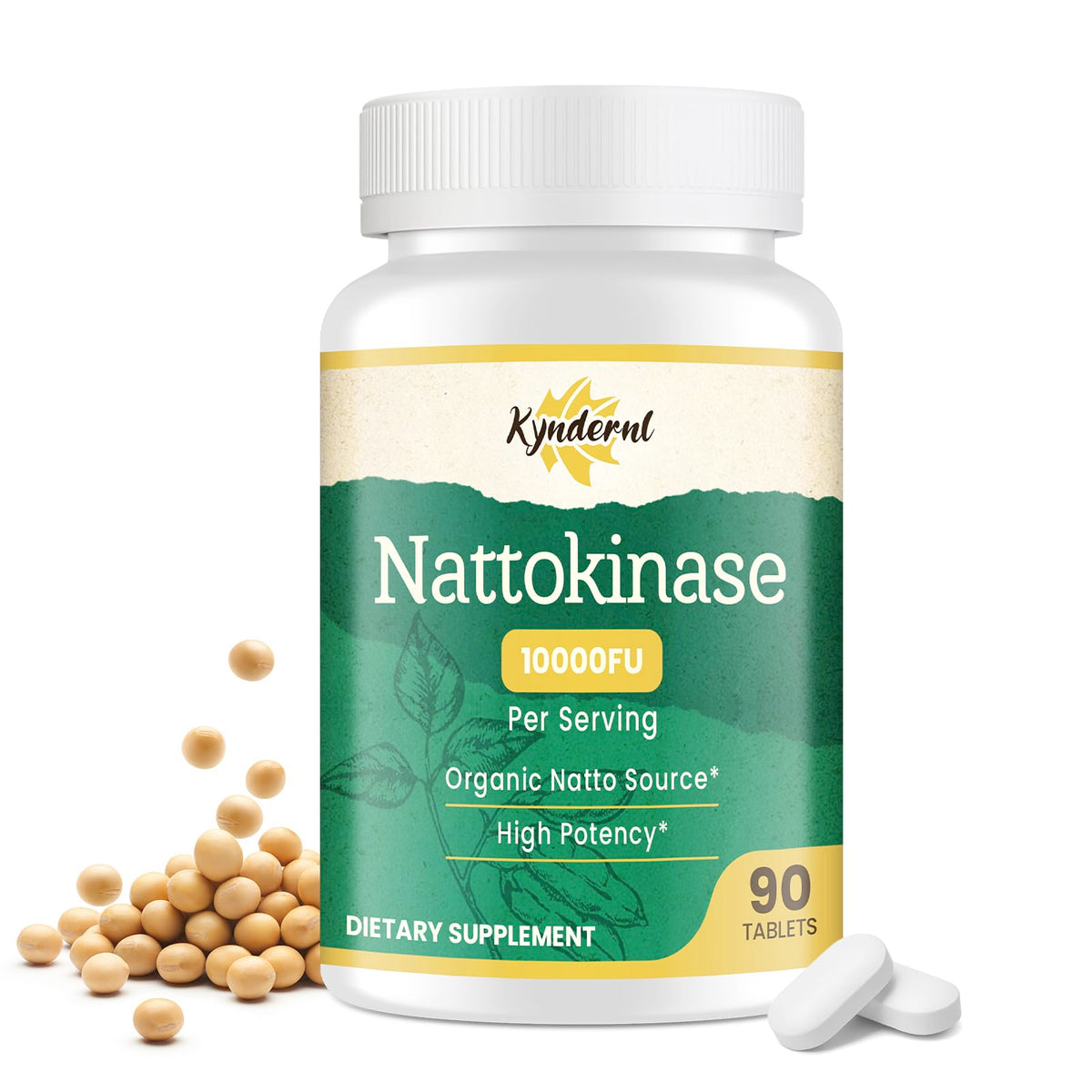 Complément KYNDERNL Nattokinase 10000FU 90 tablettes vue de face