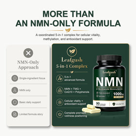 Complément Leafgush NMN 1000mg côté boîte