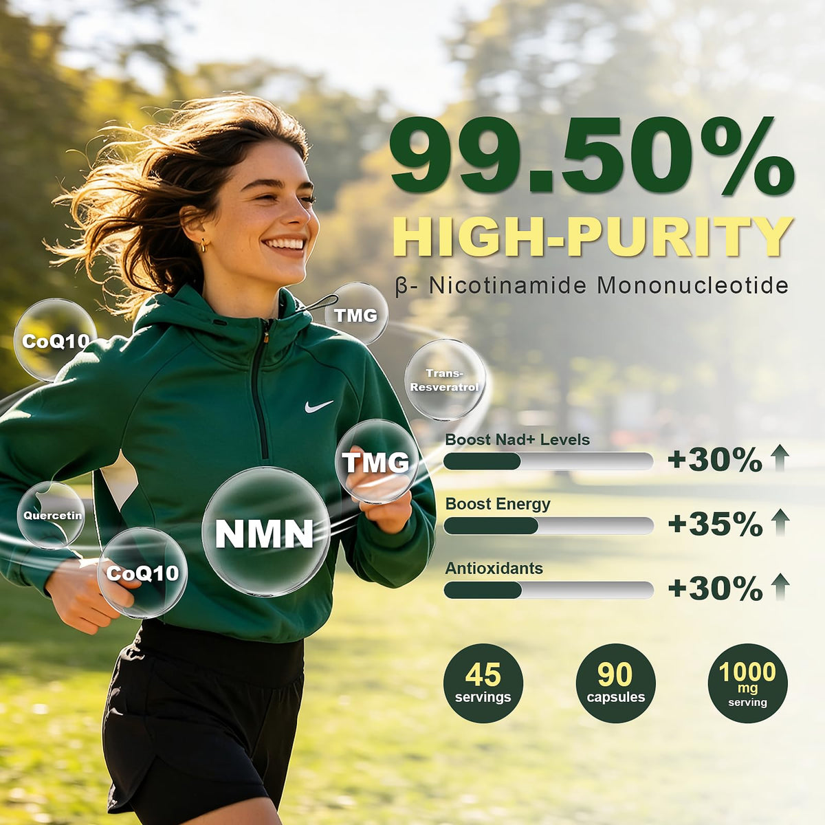 Complément Leafgush NMN 1000mg en utilisant