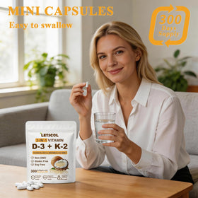 Complément LETSCOL D3 K2 2-en-1 avec étiquette visible